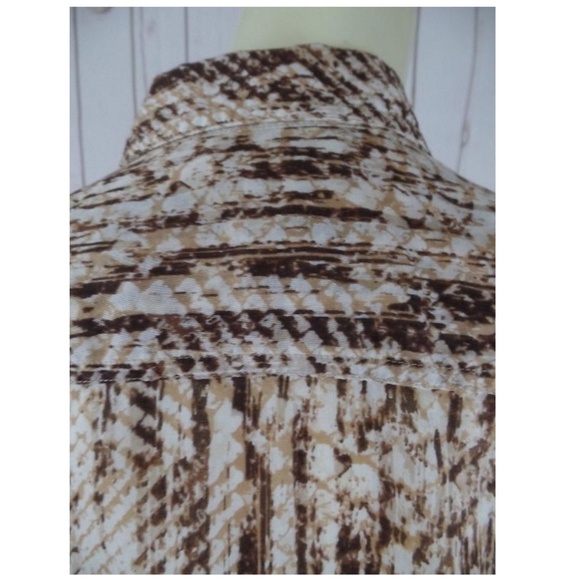 Lucky Brand Blouse Top M Cotton Button Down - Picture 4 of 6